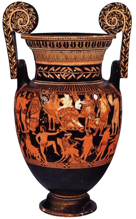Ariadne and Dionysos, Attic red-figure volute-krater