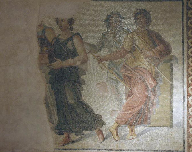 The mosaic of the Marriage of Dionysos and Ariadne