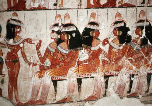 Egyptian Wall Painting From The Tomb of Nakht