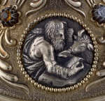 Saint Luke and Ox on the Base from Renaissance European Reliquary