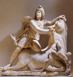 Roman Sculpture of Mithra Slaying the Bull