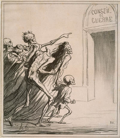 Honore-Victorin Daumier Council of Warr, 1872