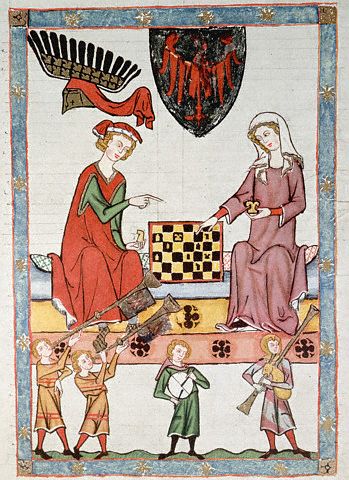 King Otto IV of Brandenburg Playing Chess With a Woman