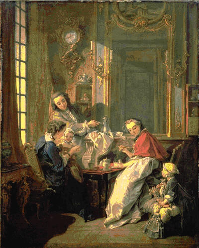 Morning Coffee by  Boucher 1739