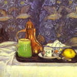 Still Life with a Coffee Pot by Camille Pissarro