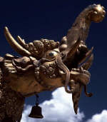 Jokhang Temple Roof Sculpture with Makara Head 7th century