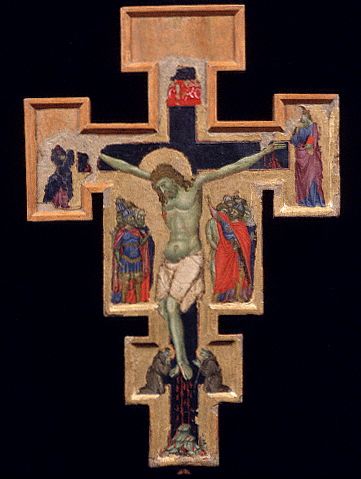 Front View of Crucifix by Palmerino di Guido 13-14th 