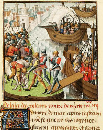 The Landing of the Crusaders in Damietta
