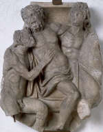 Roman Sarcophagus Fragment Depicting Dionysus