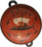 Dionysos sailing. Greek vase of Exekias