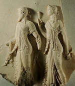 High Relief With Dionysus and one of the Graces