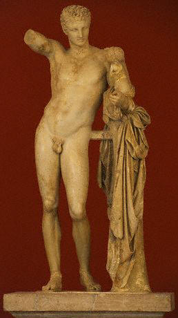 Hermes with Infant Dionysus by Praxitelesca