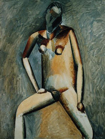 Seated Nude Woman by Pablo Picasso