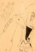 Don Quixote with Rozinante by Marc Chagall 1931