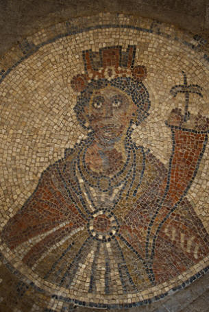 Byzantine Mosaic of Tyche, 6th century