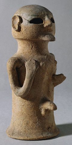 Punic Ceramic Votive Figure in the Form of a Man 7-8 BC