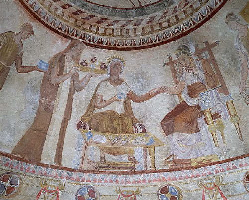 Couple from a Thracian Funerary Banquet Painting