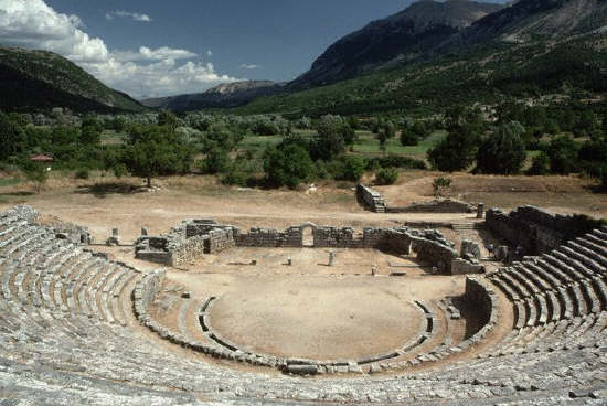 Ruined Amphitheater at Dodona, Greece