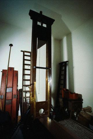 Guillotine in Fresnes Prison After Abolition of Death Penalty