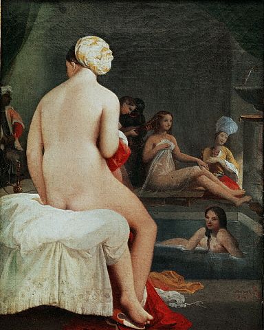 The Small Bather, Interior of the Harem by Jean Auguste Dominique Ingres 1828