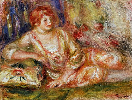Reclining Odalisque by Pierre Auguste Renoir 1917-1919