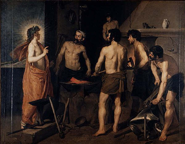 Apollo at the Forge of Vulcan by Diego Rodriguez de Silva y Velazquez 1630