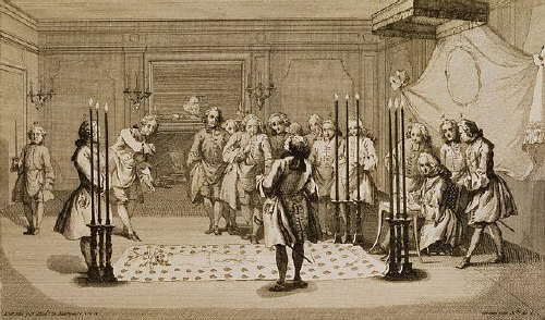 Assembly of Free Masons Before the Initiation of a Master 18th century
