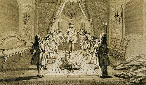 Assembly of Free Masons for the Initiation of a Master