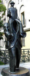 Monument for Franz Kafka in Prag