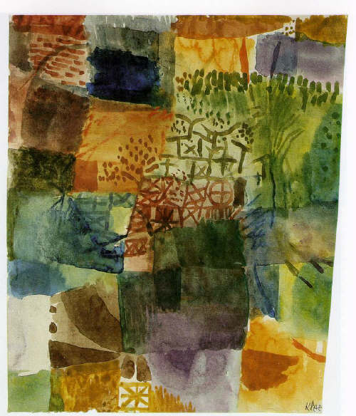 Remembrance of a Garden  by Paul Klee 1914