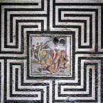 Theseus and the Minotaur Mosaic in the House of the Labyrinth at Pompeii