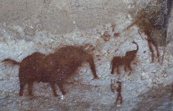 Ancient Cave Painting, South Africa