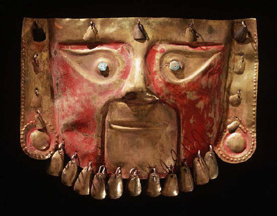 Chimu Gold Funerary Mask