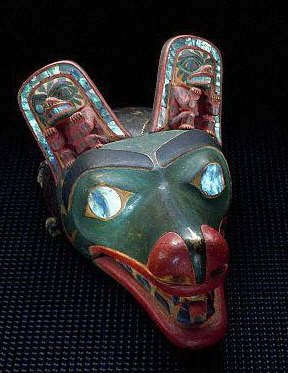 Haida Mask in the Form of a Wolf Face
