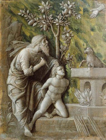 The Sacrifice of Isaac by Andrea Mantegna 15th c