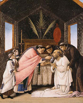 The Last Communion of St. Jerome by Sandro Botticelli. Before 1502