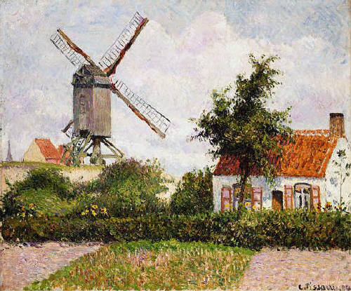 Mill in Knocke, Belgium by Camille Pissarro 1894