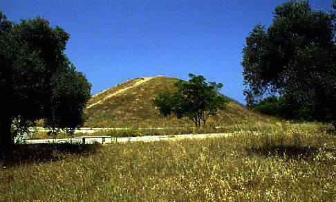 Athenian Mound in Marathona, Attica region, Greece