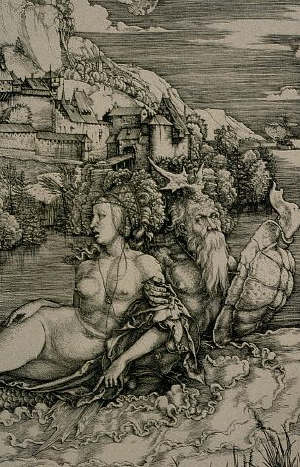 The Abduction of Amymone by Albert Durer