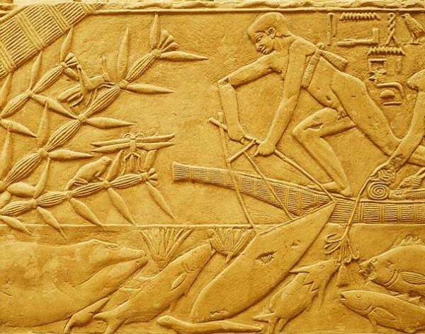 Net Fishing in the Reeds ca. 2300-2150 B.C.