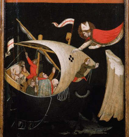 Panel Painting of Saint Nicholas Protecting Sailors by Vitale da Bologna 14th c