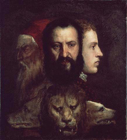 The Allegory of Prudence by Titian. National Gallery, London