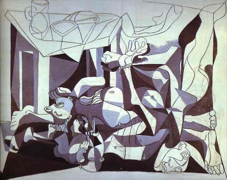 The Charnel House by Pablo Picasso. 1944-45
