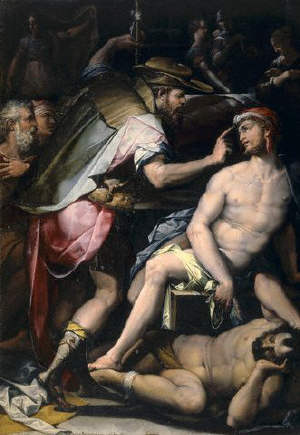 Saint Roch Visits the Plague Victims by Giorgio Vasari 16th 