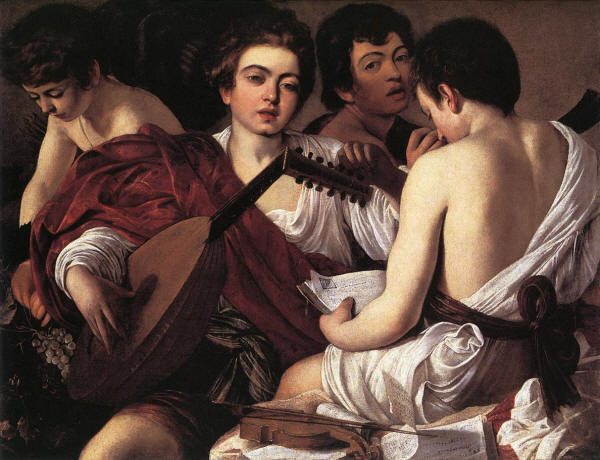 Caravaggio, The Musicians 1595-96