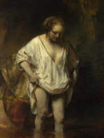 Rembrandt. A Woman bathing in a Stream
