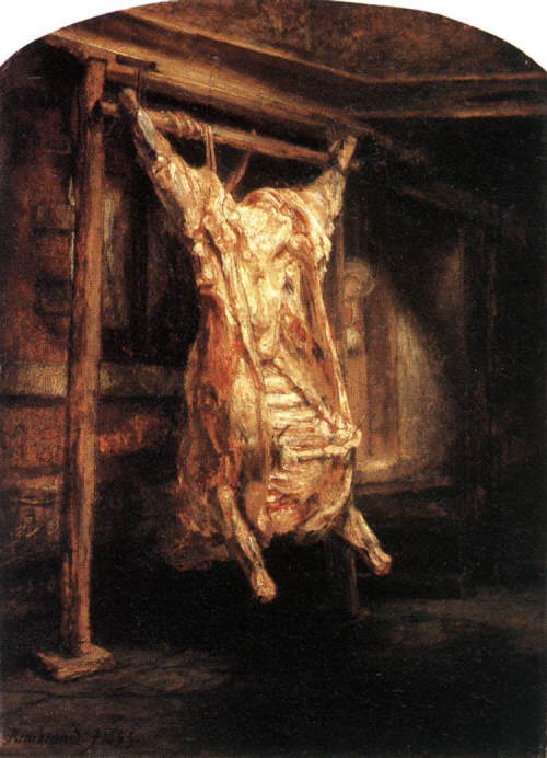 The Flayed Ox by Rembrandt