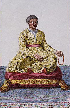 Portrait of the Dalai Lama by Pierre Duflos 1780