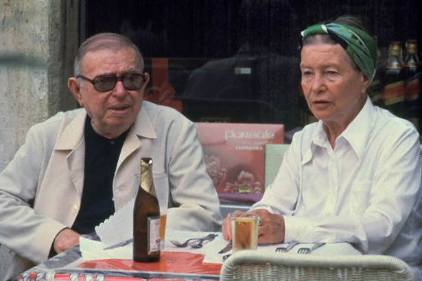 Jean-Paul Sartre and Simone de Beauvoir in Rome, 1978