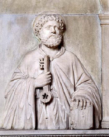 Bas-Relief Sculpture of Saint Peter
